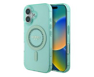 Guess IML Rhinestones do iPhone 16 zielony - 1279109 - zdjęcie 1